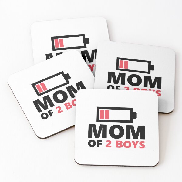 Item preview, Mom of 2 Boys from Son Mothers Day Birthday designed and sold by Slassyat.