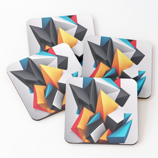 Item preview, Abstract Design Shape Art Black Blue Orange White designed and sold by Salimgor Hangaround Music.