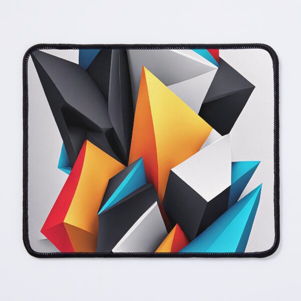 Item preview, Abstract Design Shape Art Black Blue Orange White designed and sold by Salimgor Hangaround Music.