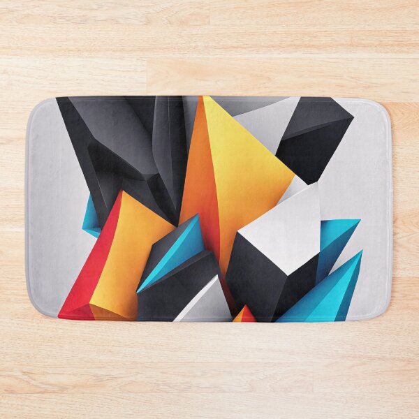 Item preview, Abstract Design Shape Art Black Blue Orange White designed and sold by Salimgor Hangaround Music.