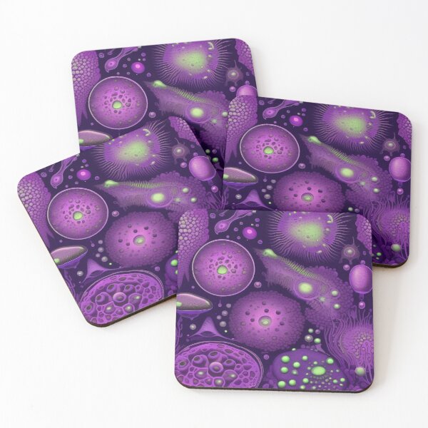 Item preview, Bioluminescent Microscopic Microbiology Pattern designed and sold by DreamCraze.