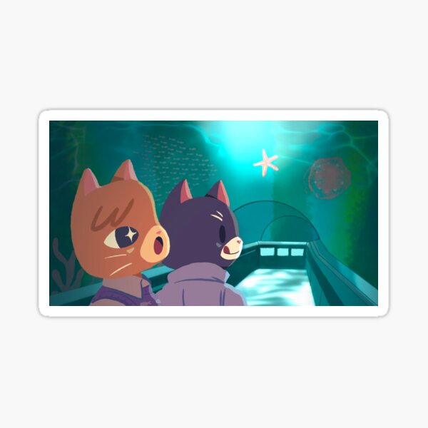 Aquarium Underwater Watch - Cat Gay Art Sticker