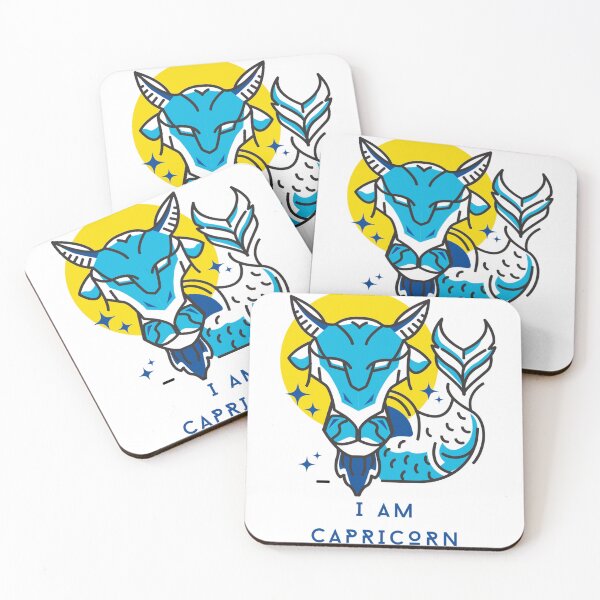 Item preview, I am Capricorn, Zodiac Sign Stickers designed and sold by WeirdSketcher.