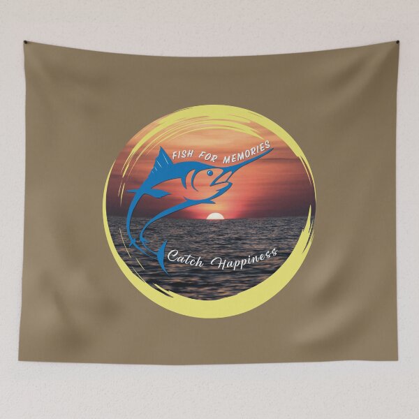 Item preview, fish for memorries,catch happiness designed and sold by PositivelyPrinted.