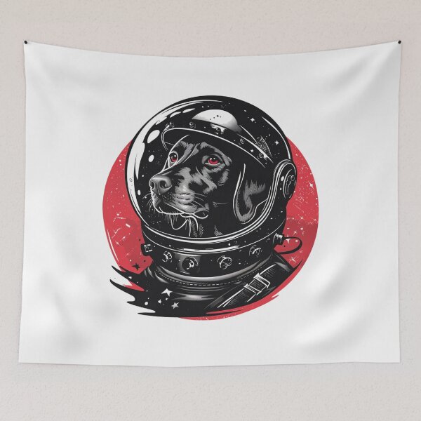 Item preview, Astro Space Dog T-Shirt designed and sold by NicolasGlowArt.