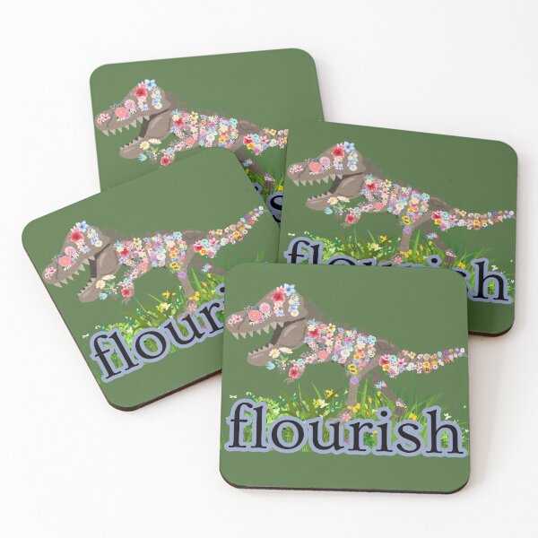 Item preview, Flourish Daily Like T-Rex Dinosaur Bones designed and sold by LivingRoomZoo.