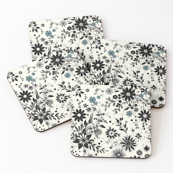 Item preview, Black and White Floral Pattern  designed and sold by GraphicsClub.