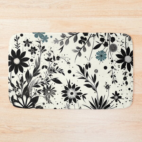 Item preview, Black and White Floral Pattern  designed and sold by GraphicsClub.