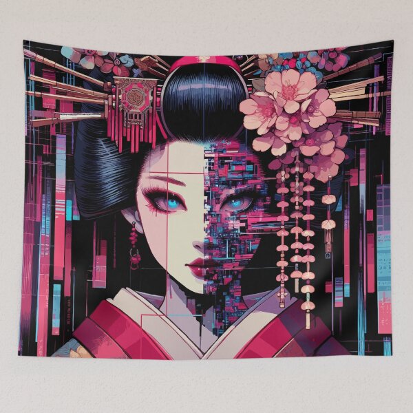 Item preview, Glitch Art Geisha Girl #02 designed and sold by Fregoli 2D.