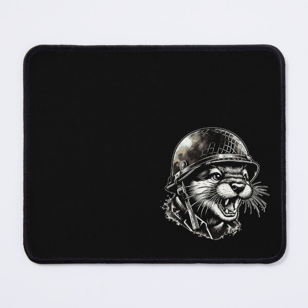Item preview, Cool Otter Soldier designed and sold by TomFrontierArt.