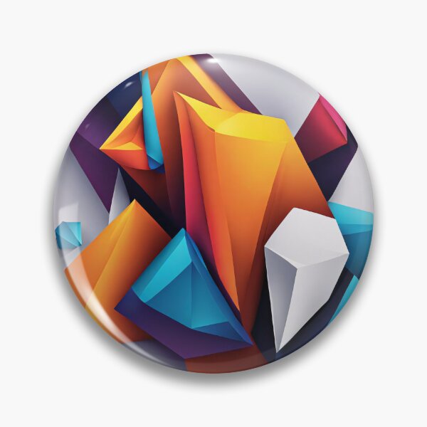 Item preview, Abstract design shape art blue purple orange pink V6 designed and sold by Salimgor Hangaround Music.