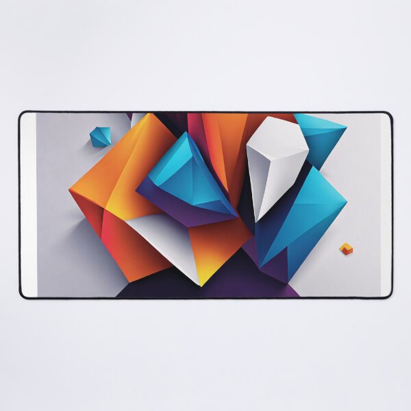 Item preview, Abstract design shape art blue purple orange pink V6 designed and sold by Salimgor Hangaround Music.