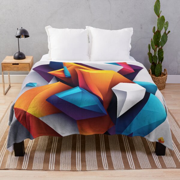 Item preview, Abstract design shape art blue purple orange pink V6 designed and sold by Salimgor Hangaround Music.