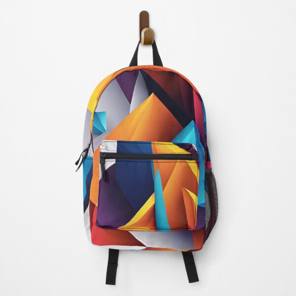 Item preview, Abstract design shape art blue purple orange pink V6 designed and sold by Salimgor Hangaround Music.