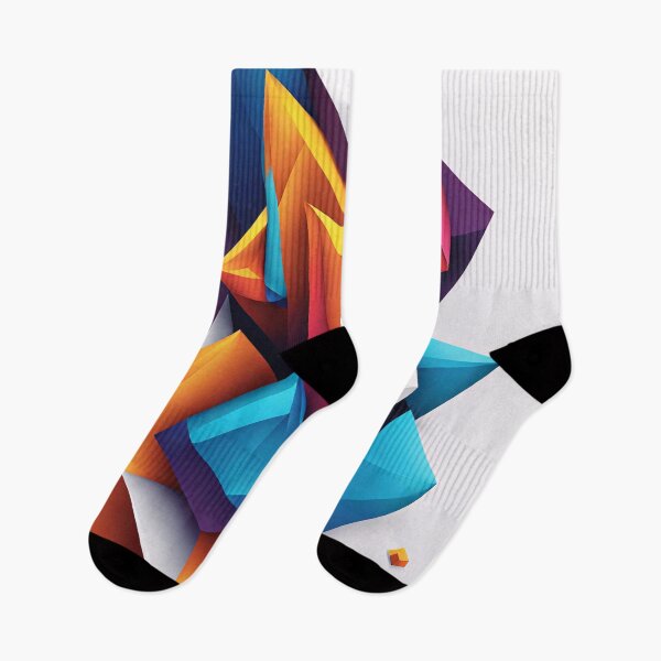 Item preview, Abstract design shape art blue purple orange pink V6 designed and sold by Salimgor Hangaround Music.