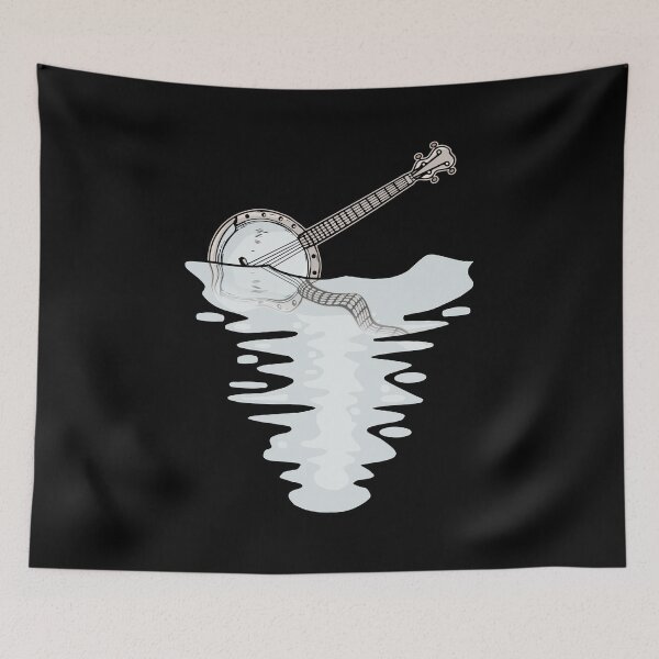 Item preview, Sunset Water Banjo Country Music Bluegrass Banjo designed and sold by DSWShirts.