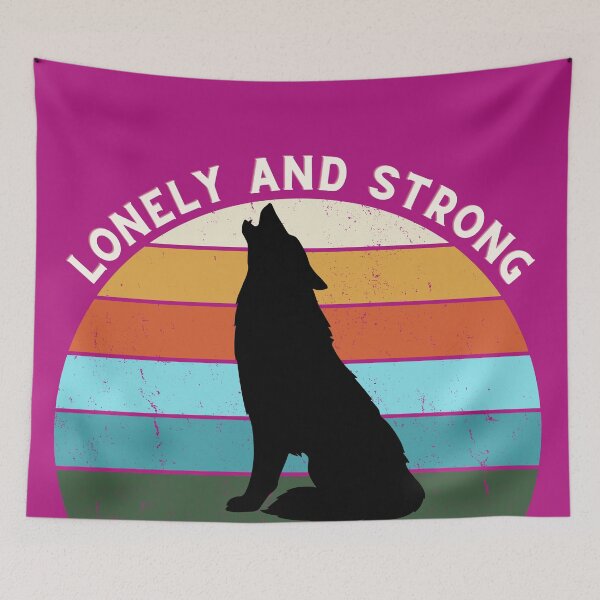 Item preview, The wolf's silhouette in sunset designed and sold by MerryCrown.
