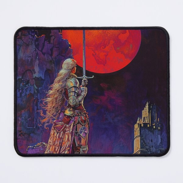 Item preview, Red Moon Knight - 70s Heroic Fantasy designed and sold by AxeWave.
