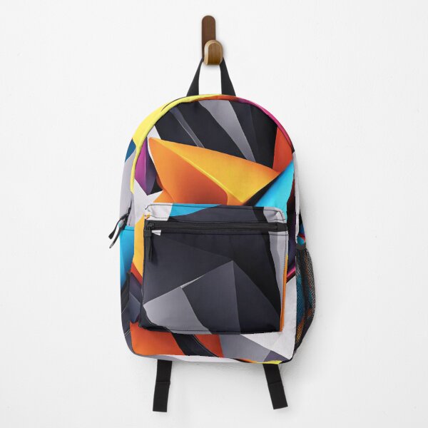 Item preview, Abstract Design Shape Art Black Blue Orange White V2 designed and sold by Salimgor Hangaround Music.