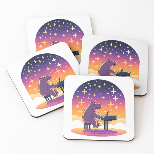 Item preview, Celestial Concerto: A Hippo's Symphony Under the Stars designed and sold by 0penvimark.