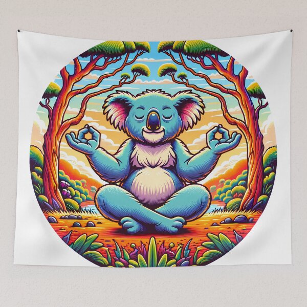 Artikelvorschau, Zen-Koala - Ruhe in der Natur Kunst entworfen und verkauft von slavmod.