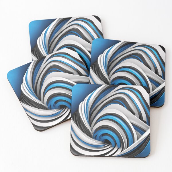 Item preview, Circular Abstract Art Blue Background designed and sold by Salimgor Hangaround Music.