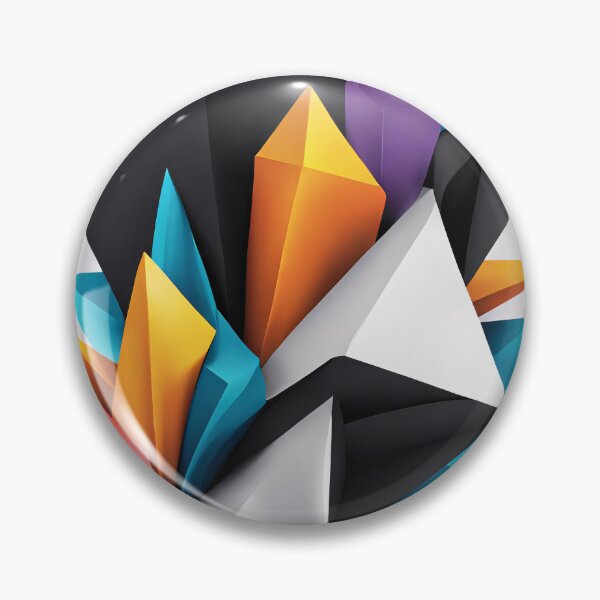 Item preview, Abstract Design Shape Art Black Blue Orange White V3 designed and sold by Salimgor Hangaround Music.