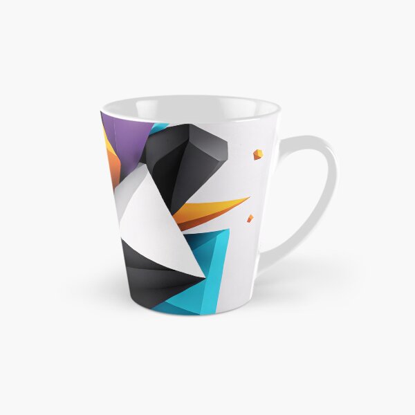Item preview, Abstract Design Shape Art Black Blue Orange White V3 designed and sold by Salimgor Hangaround Music.