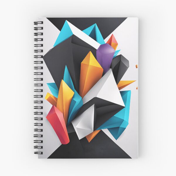 Item preview, Abstract Design Shape Art Black Blue Orange White V3 designed and sold by Salimgor Hangaround Music.