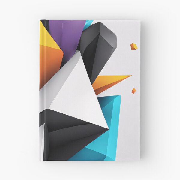 Item preview, Abstract Design Shape Art Black Blue Orange White V3 designed and sold by Salimgor Hangaround Music.