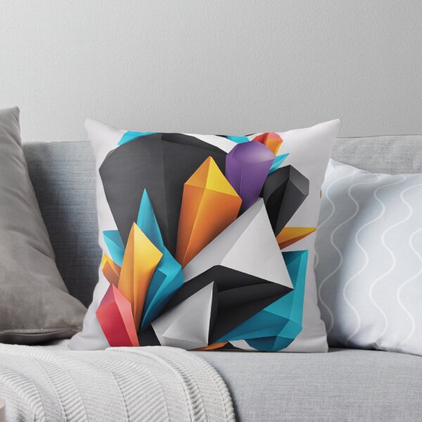 Item preview, Abstract Design Shape Art Black Blue Orange White V3 designed and sold by Salimgor Hangaround Music.