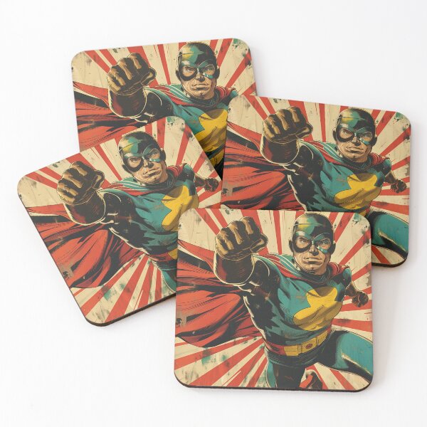 Item preview, Heroic Superhero Strikes Dynamic Pose designed and sold by palmyst.