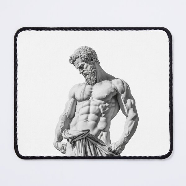 Item preview, Sculpture Of Muscular Man designed and sold by NicolasGlowArt.