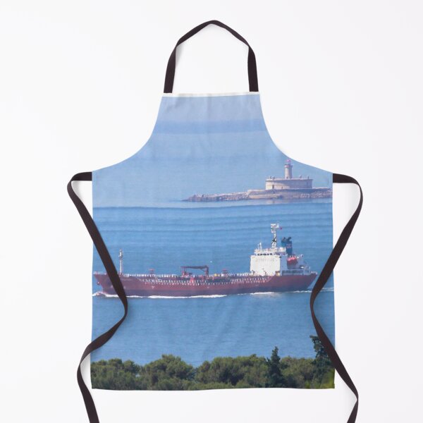 Item preview, ship and the Bugio lighthouse. Lisbon designed and sold by Tereza Pilar Art.