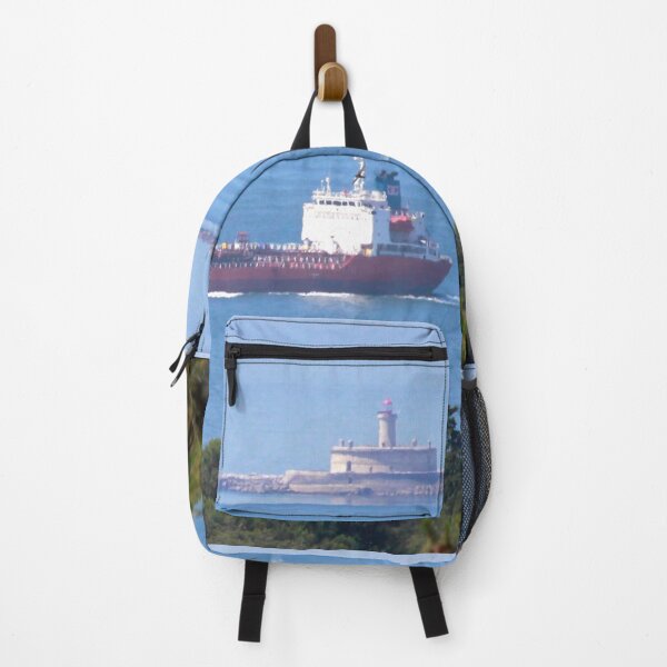 Item preview, ship and the Bugio lighthouse. Lisbon designed and sold by Tereza Pilar Art.
