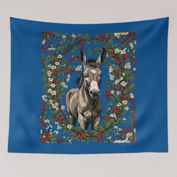 Item preview, A Missouri Mule Surrounded By Hawthorn Blossom designed and sold by taiche.
