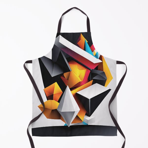 Item preview, Abstract Design Shape Art Black Blue Orange White V3 designed and sold by Salimgor Hangaround Music.