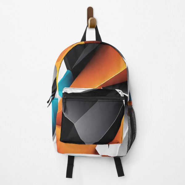 Item preview, Abstract Design Shape Art Black Blue Orange White V3 designed and sold by Salimgor Hangaround Music.