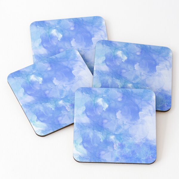 Item preview, Abstract Watercolor blue stains pattern designed and sold by alczar.