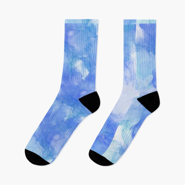 Item preview, Abstract Watercolor blue stains pattern designed and sold by alczar.