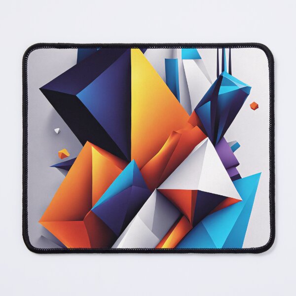 Item preview, Abstract design shape art blue purple orange pink V7 designed and sold by Salimgor Hangaround Music.