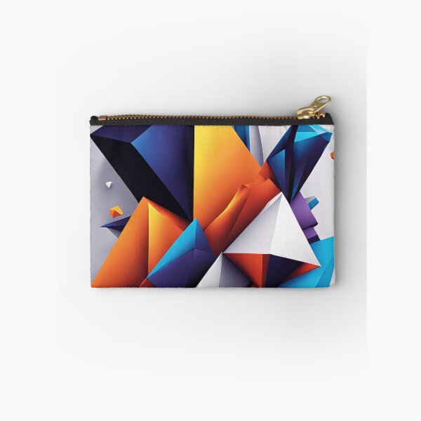 Item preview, Abstract design shape art blue purple orange pink V7 designed and sold by Salimgor Hangaround Music.