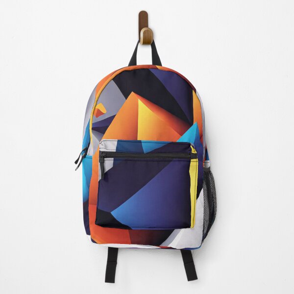 Item preview, Abstract design shape art blue purple orange pink V7 designed and sold by Salimgor Hangaround Music.