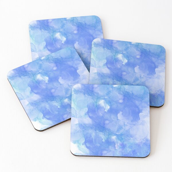Item preview, Abstract Watercolor blue stains pattern designed and sold by alczar.