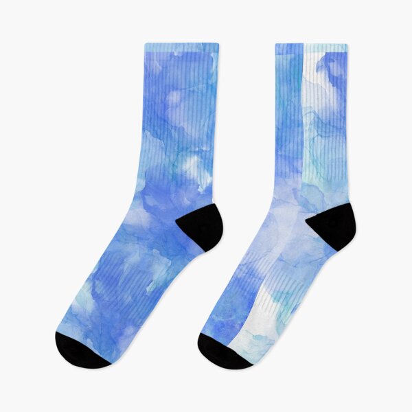 Item preview, Abstract Watercolor blue stains pattern designed and sold by alczar.