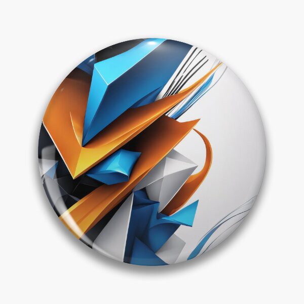 Item preview, Abstract shape with writing, art black blue orange white V2 designed and sold by Salimgor Hangaround Music.
