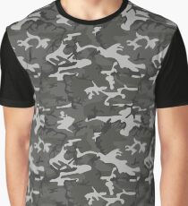 Tarnung Graustufen Grafik T-Shirt