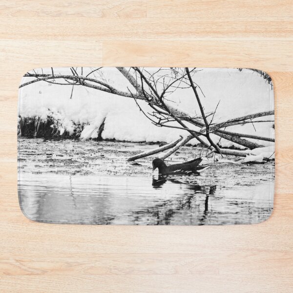 Item preview, Who ordered the snow and flood. Moorhen bw designed and sold by Jouko Lehto Photography.