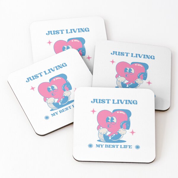 Item preview, Just living my best life designed and sold by Miki  Design.
