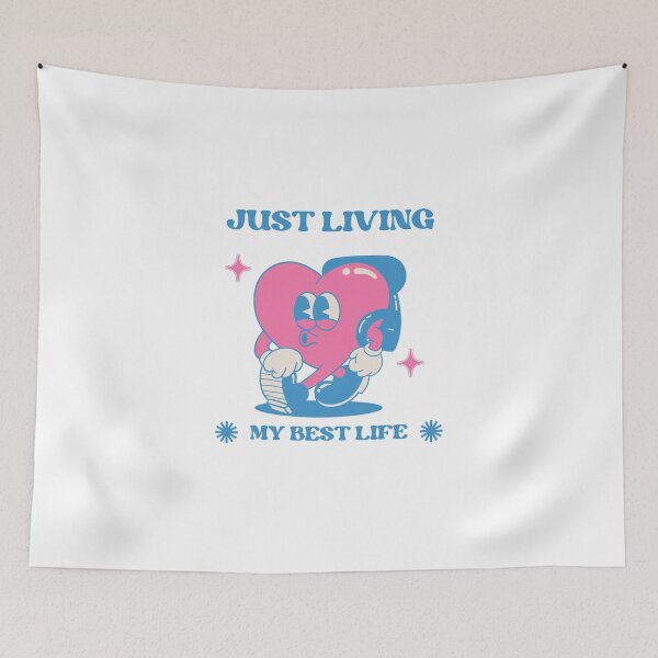 Item preview, Just living my best life designed and sold by Miki  Design.